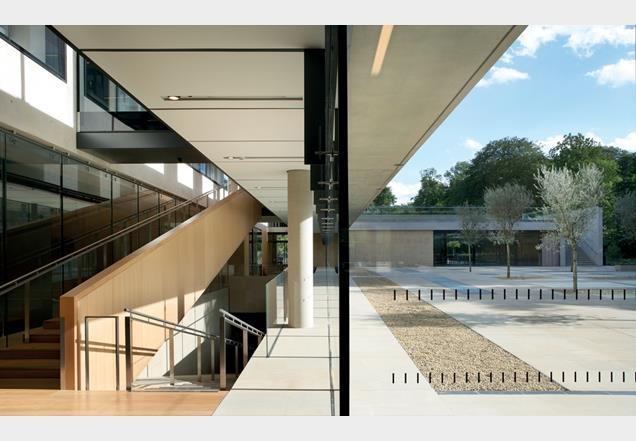The long treads of the 20m-long stair force visitors to slow their pace